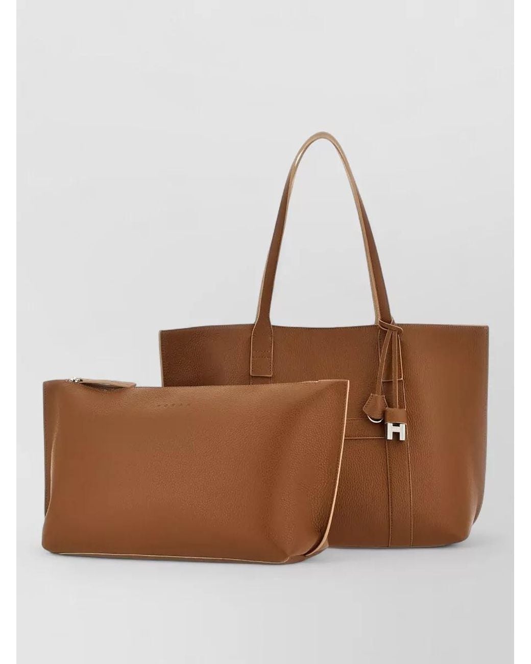 Hogan Brown Calf Leather Shoulder Bag