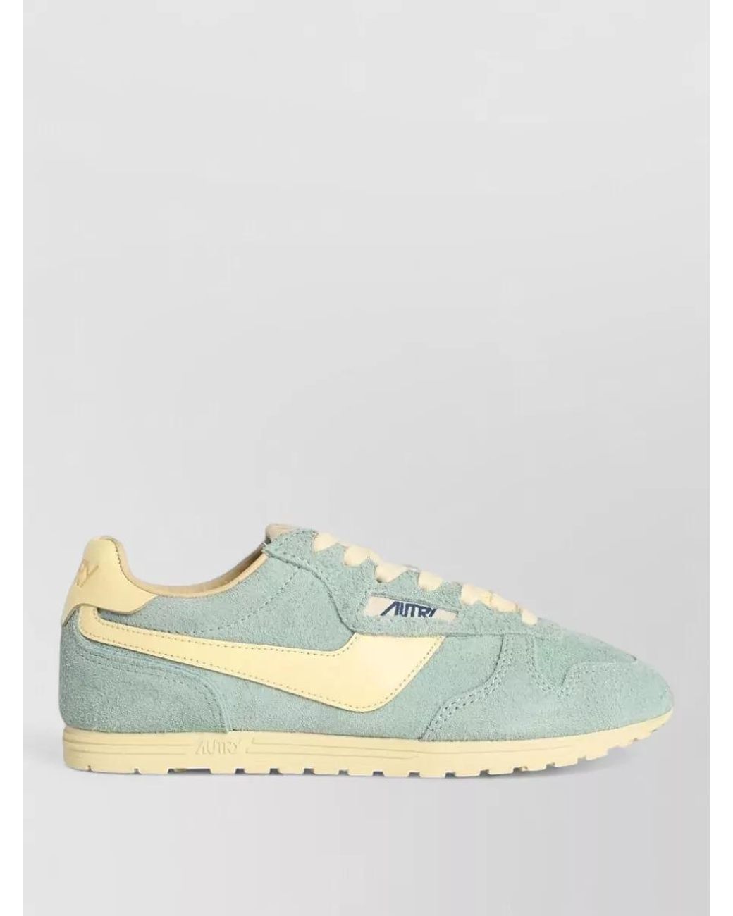 Autry Blue Leather Low-Top Sneakers