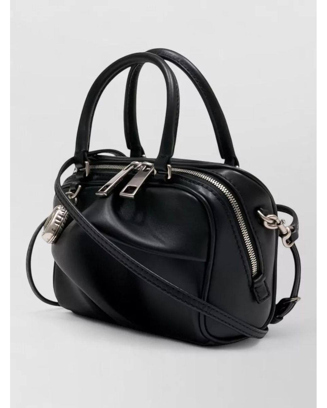 Marc Jacobs Black Smooth Lambskin Micro Cross-Body Bag