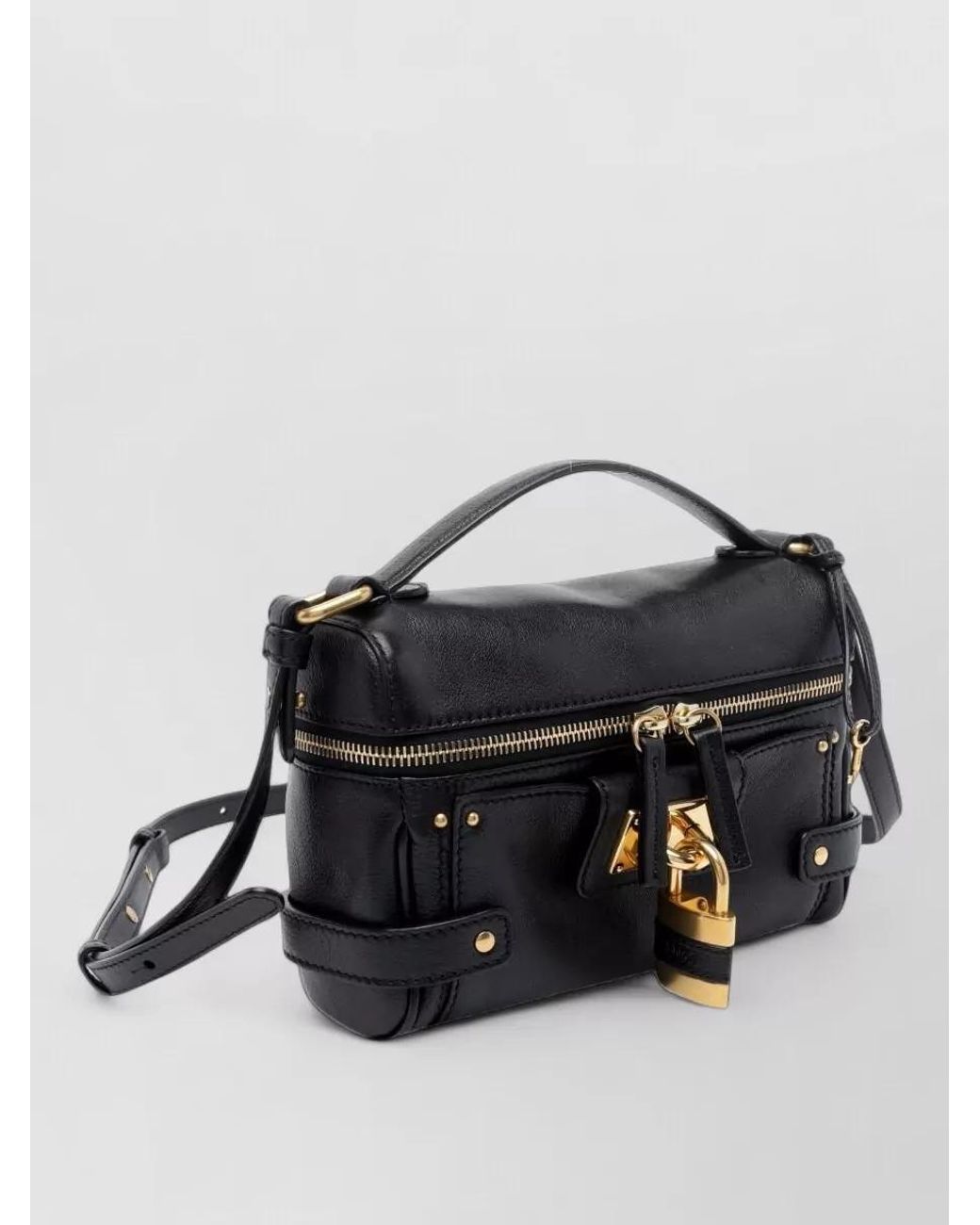 Chloé Black Paddington Small Leather Mini Bag