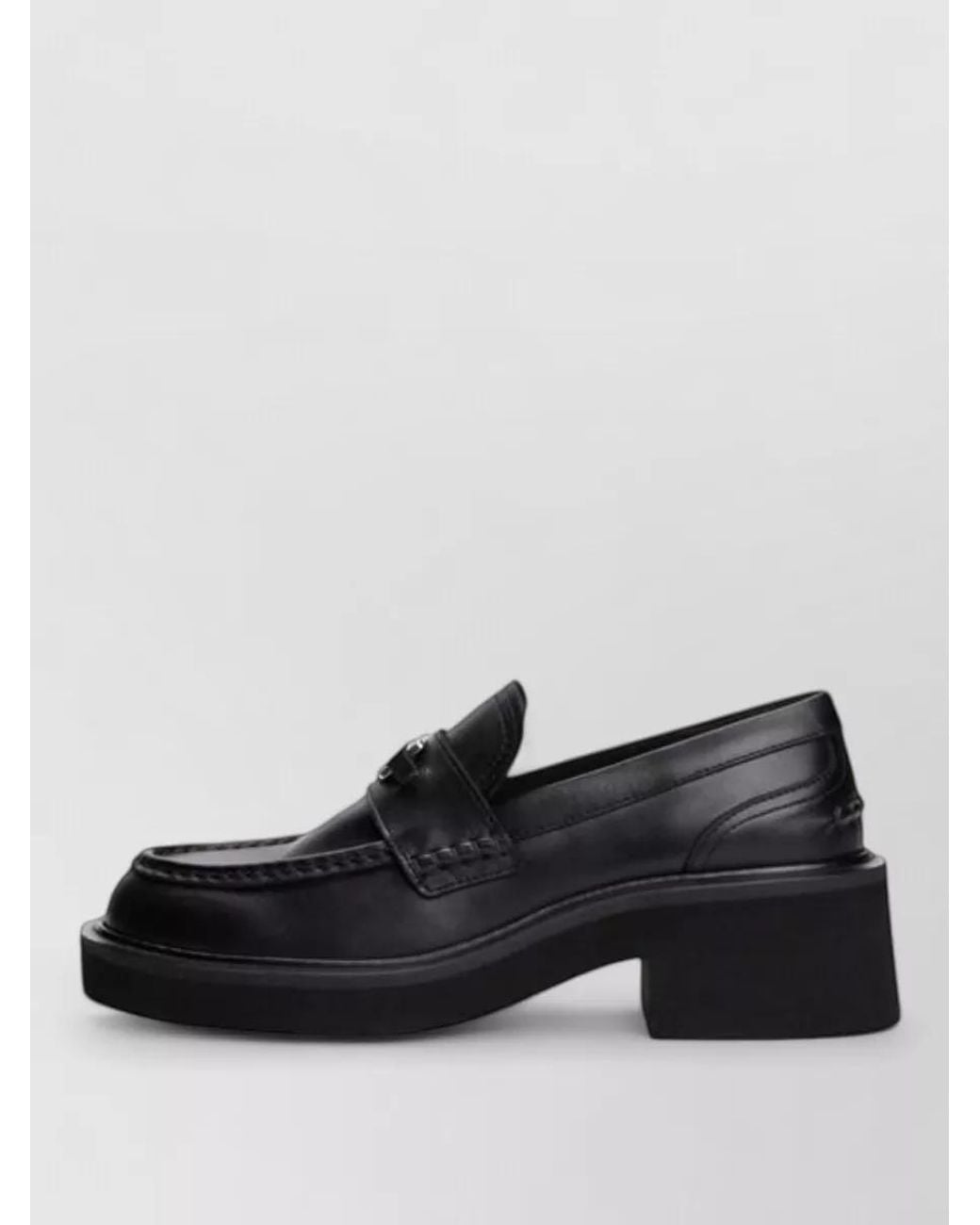 Tommy Hilfiger Black Leather Loafers