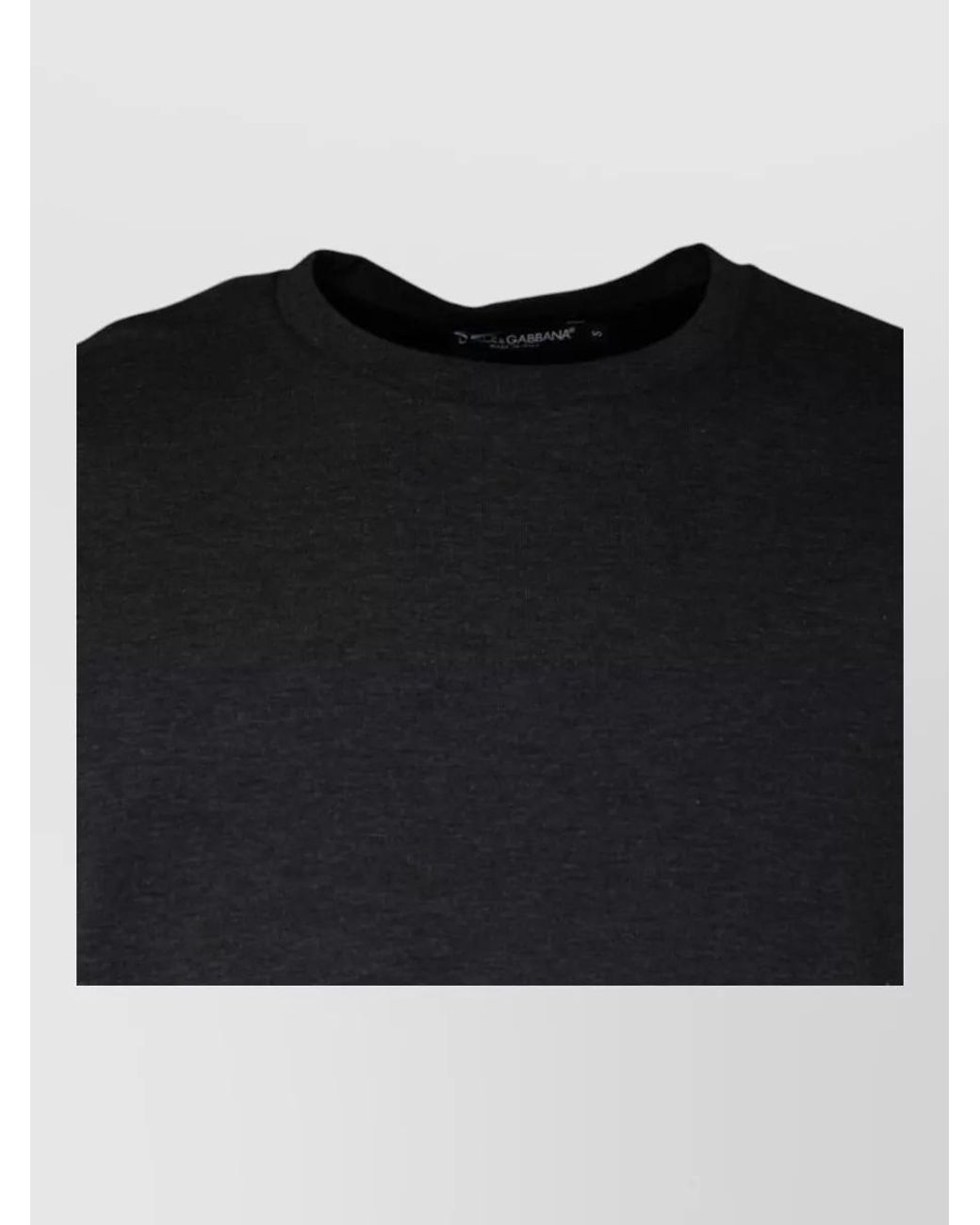 Dolce & Gabbana Black Camouflage Cuff Crew-Neck T-Shirt for men