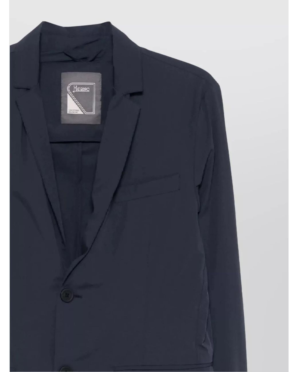 Herno Blue Single-Breasted Suit Jacket for men