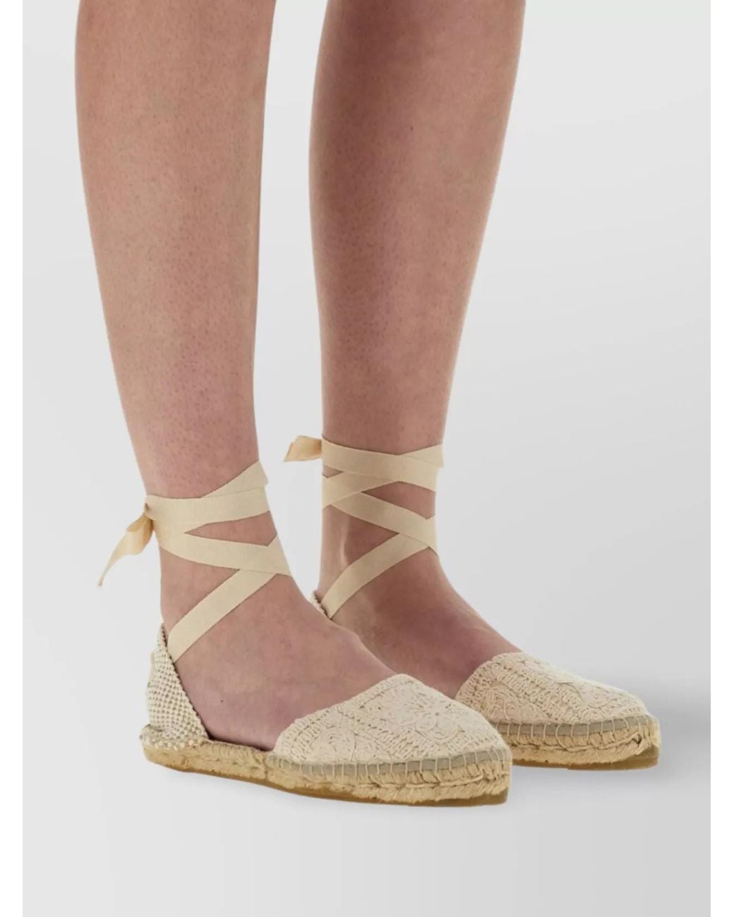 Manebí Natural Crochet Espadrilles