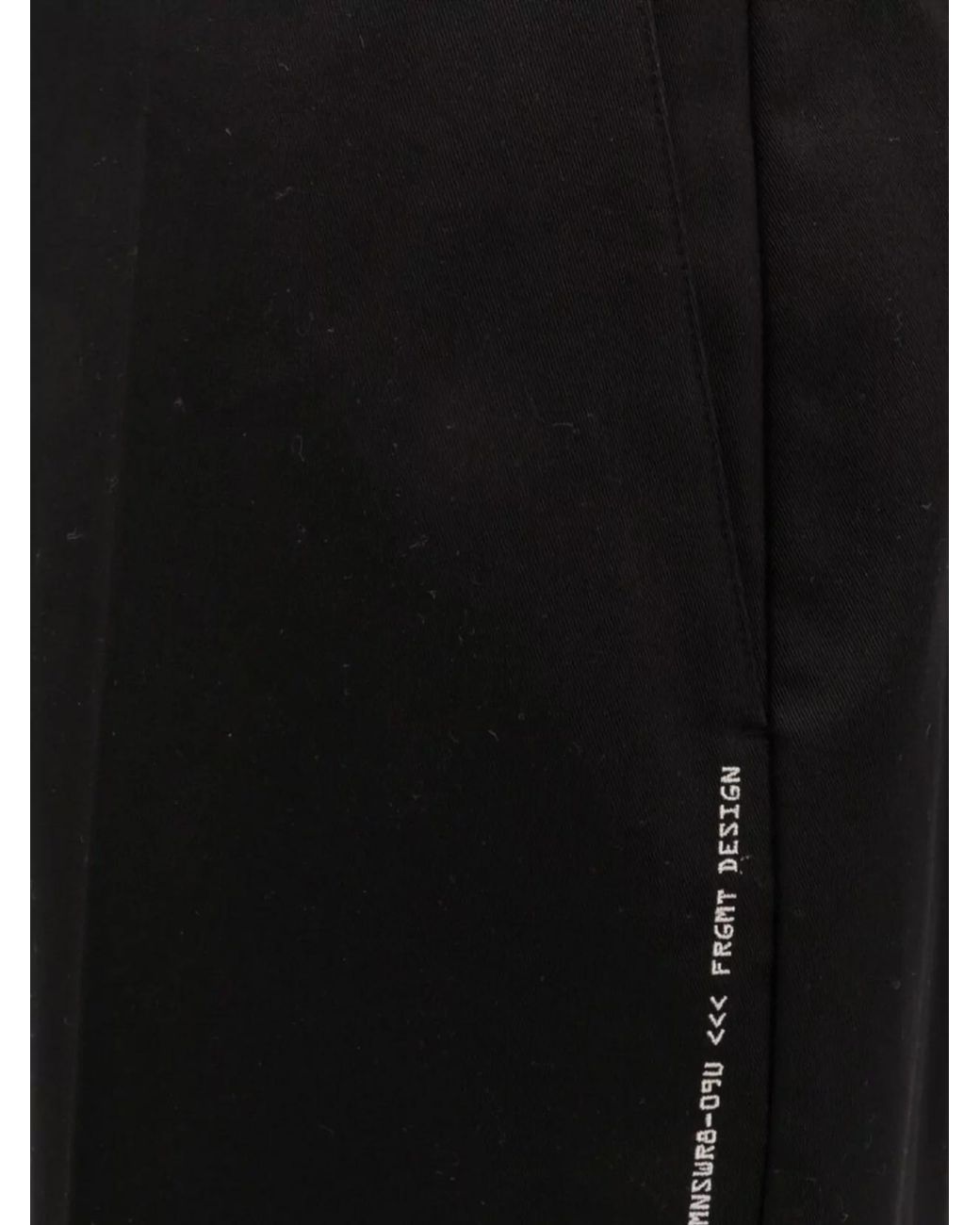 Moncler Genius Black Cotton Straight-Leg Trousers for men