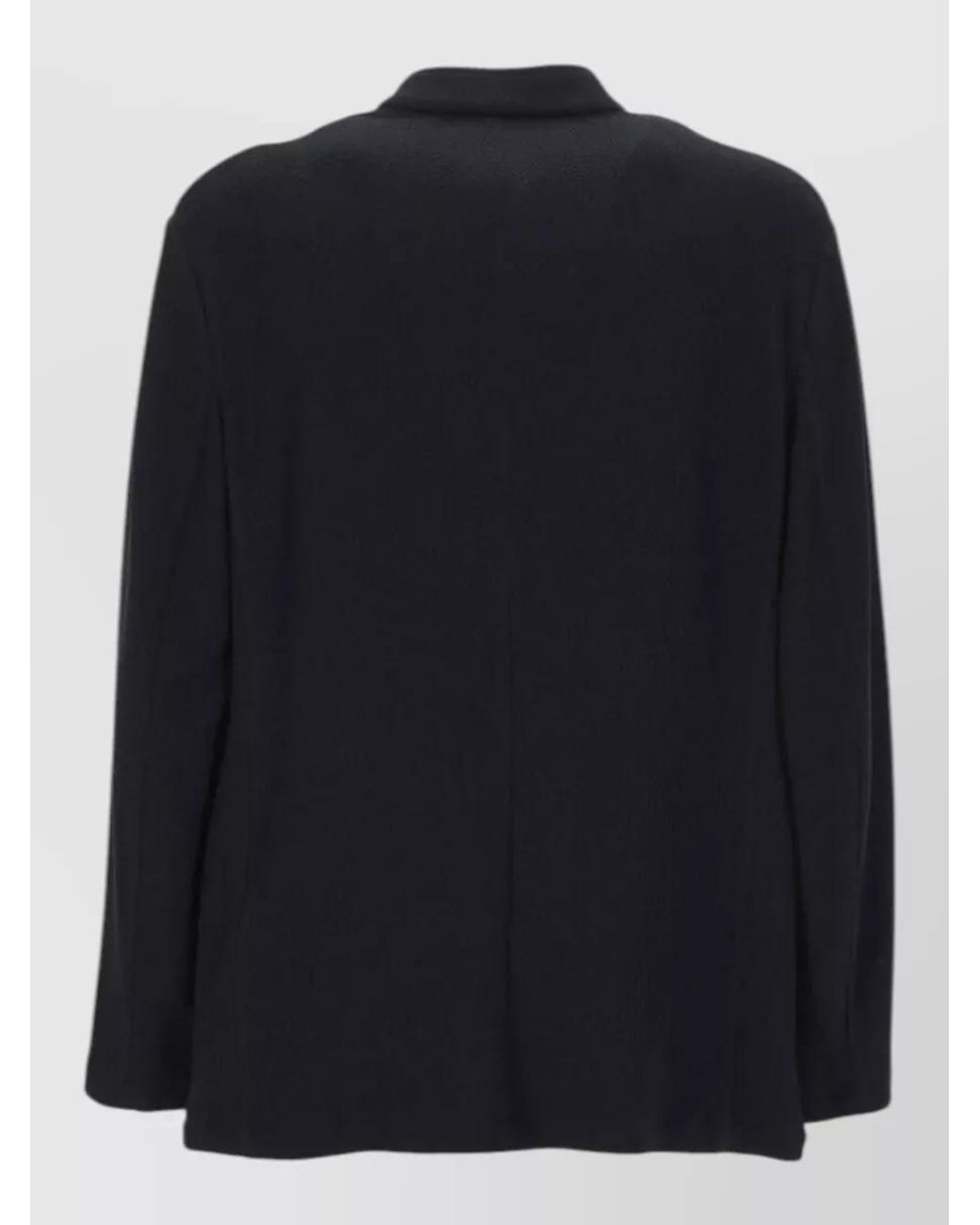 Emporio Armani Blue Single-Breasted Coat for men