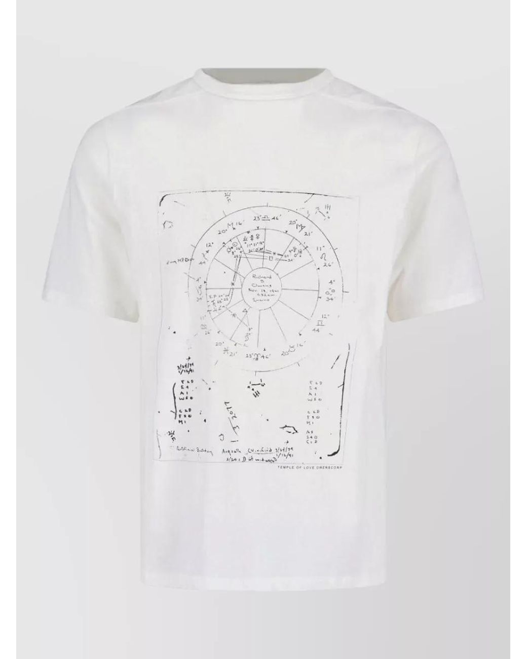 Rick Owens White Short-Sleeve T-Shirt for men