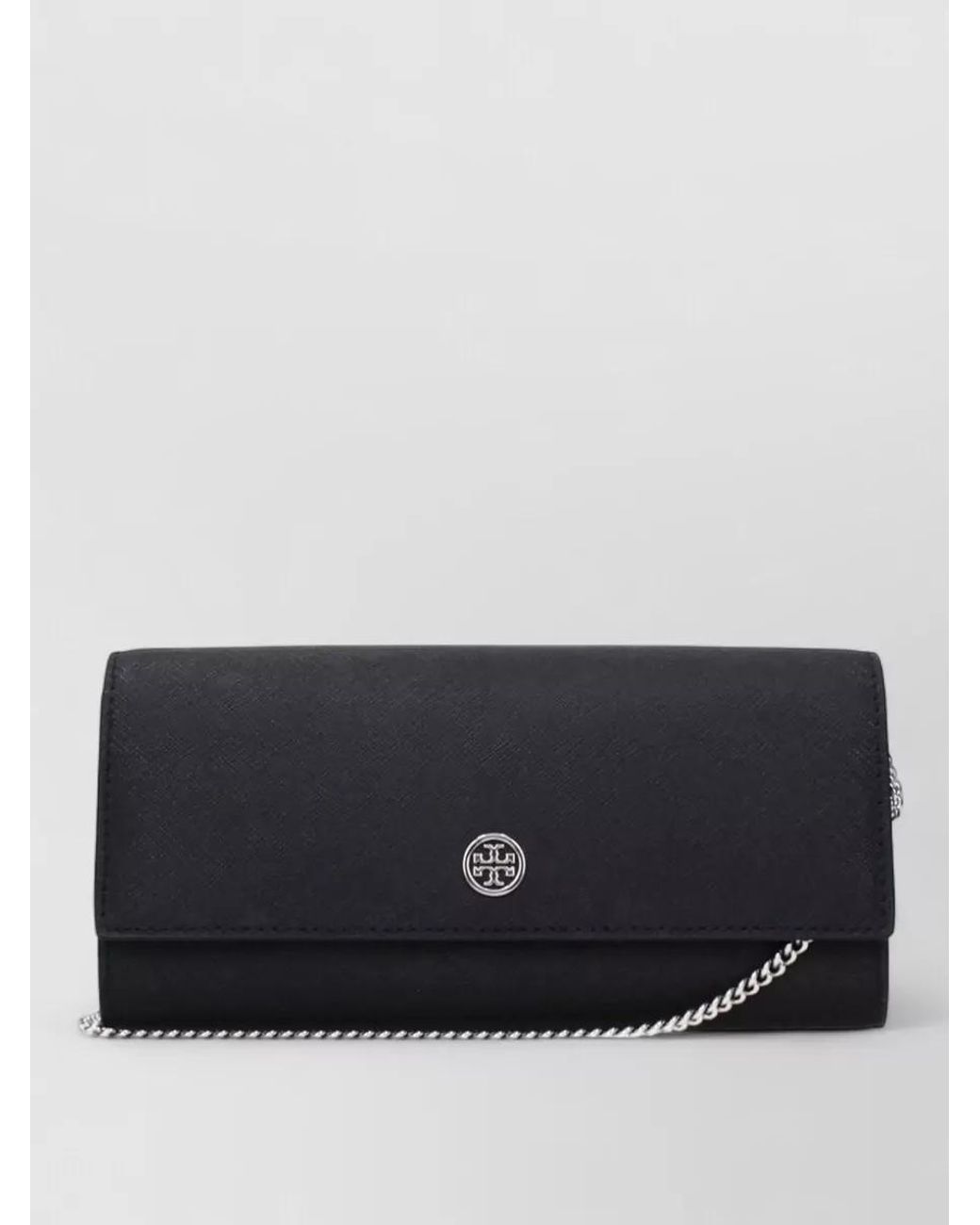 Tory Burch Black Leather Clutch Bag