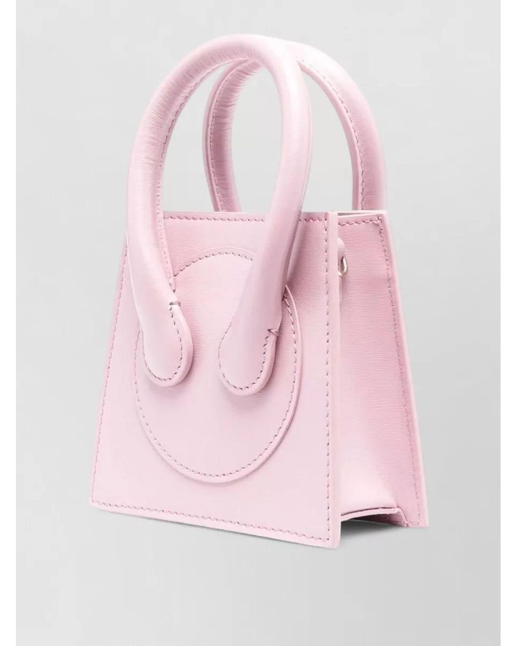 AZ FACTORY Pink Leather Mini Clutch Bag