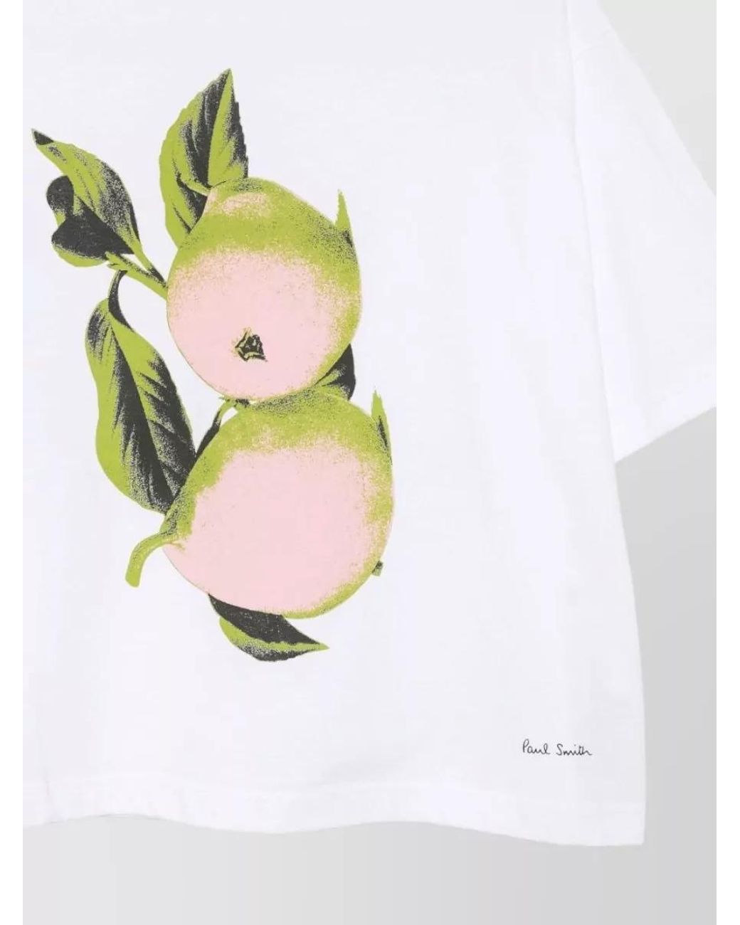 Paul Smith White Printed Cotton T-Shirt