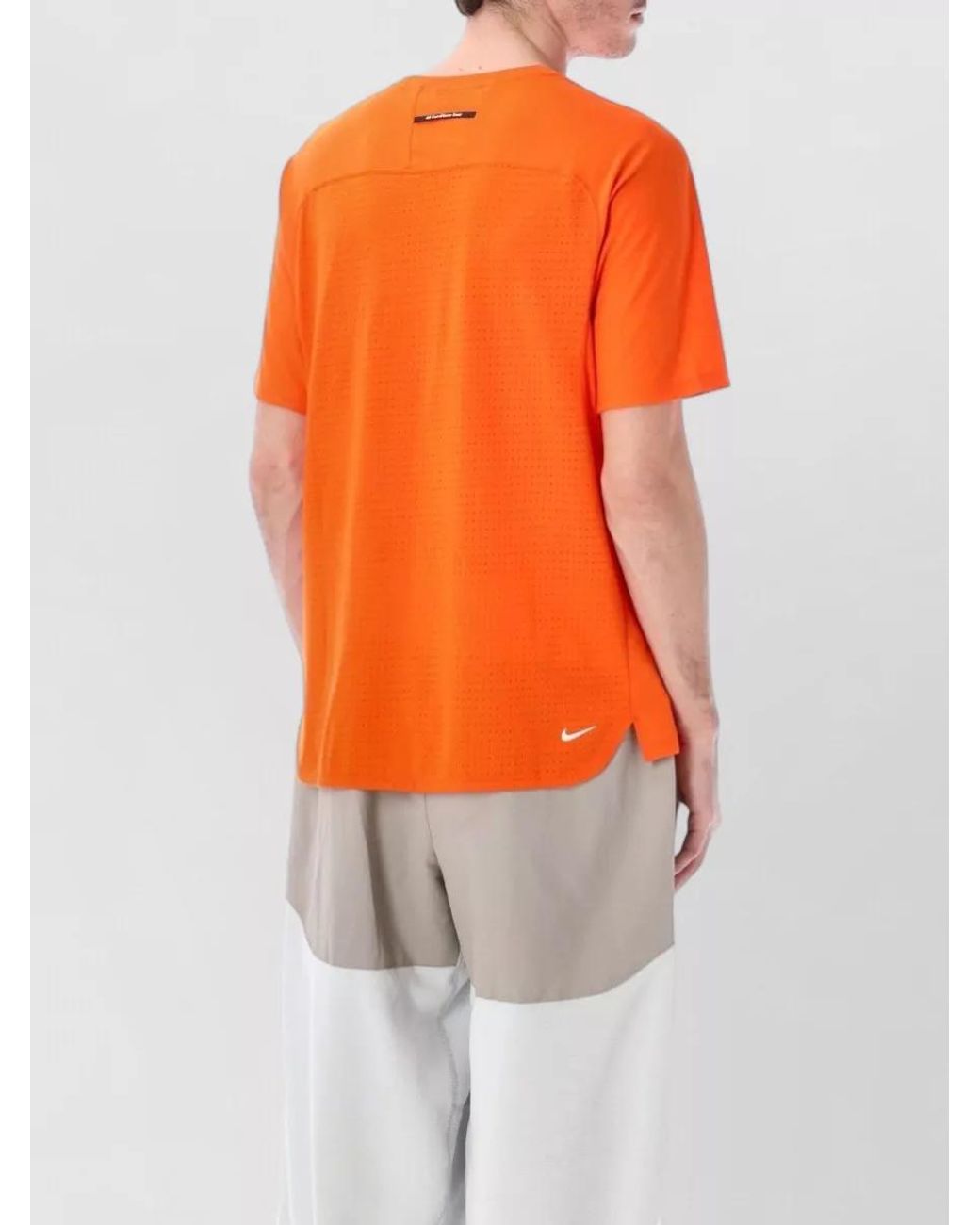 Nike Orange Solar Chase Short-Sleeve T-Shirt for men