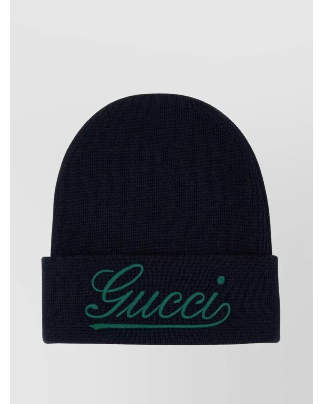 Gucci Blue Hat With Embroidery for men