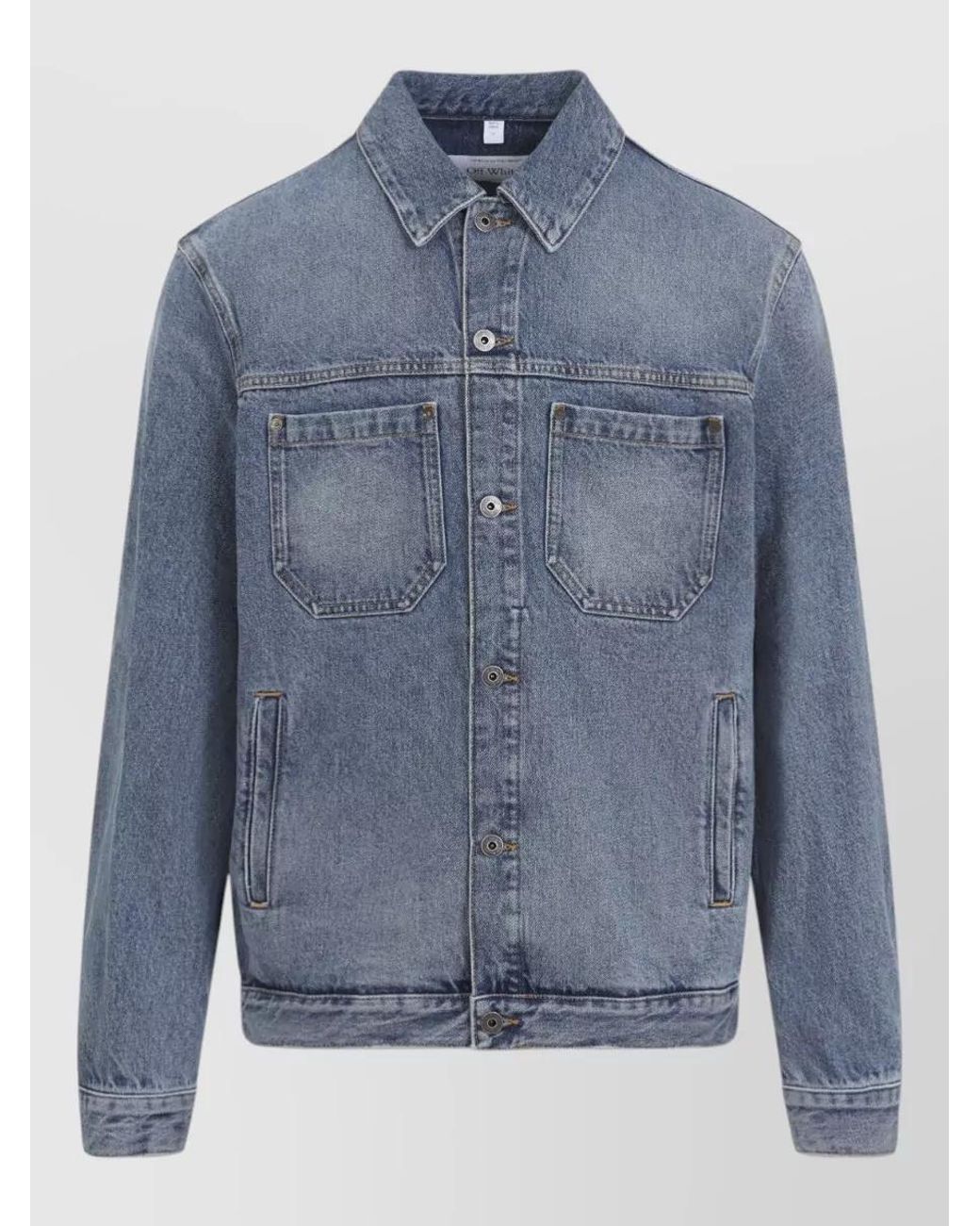 Off-White c/o Virgil Abloh Blue Denim Shirt Jacket for men