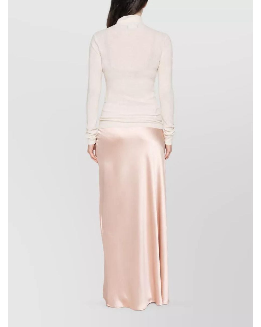 Fabiana Filippi Natural Fine-Knit Sequin-Embellished Turtleneck Sweater