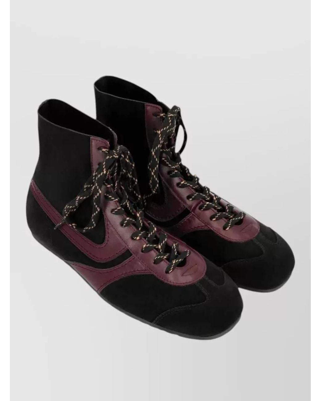 Dries Van Noten Black Suede High-Top Sneakers for men