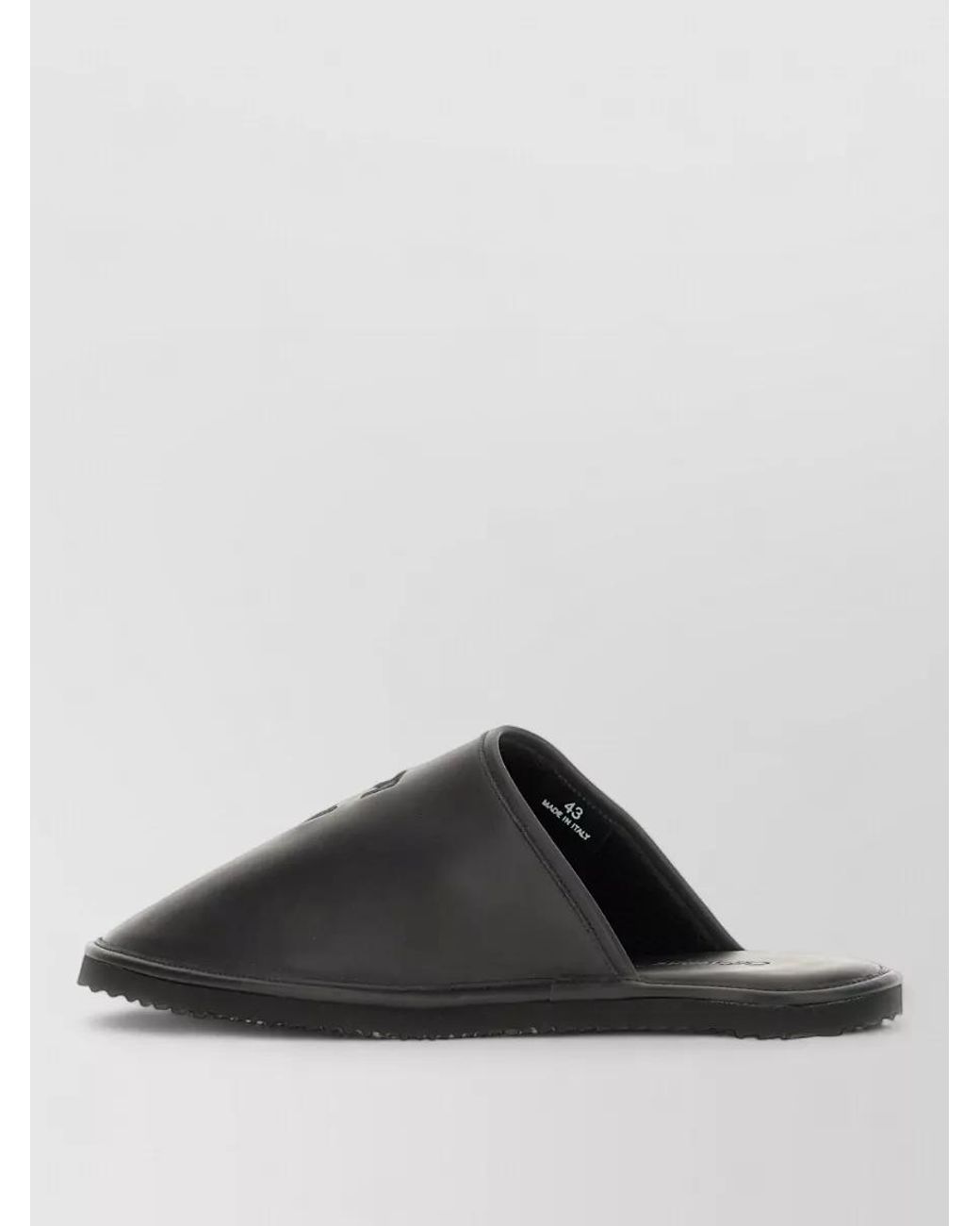 Off-White c/o Virgil Abloh Gray Leather Slides for men