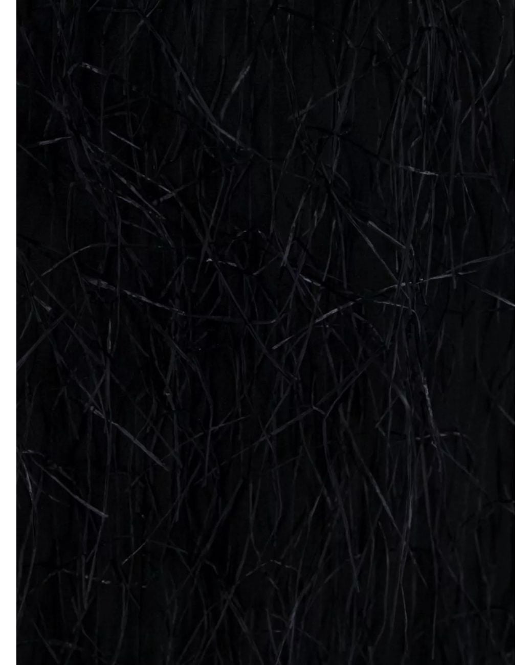 Lanvin Black Silk Knee-Length Dress