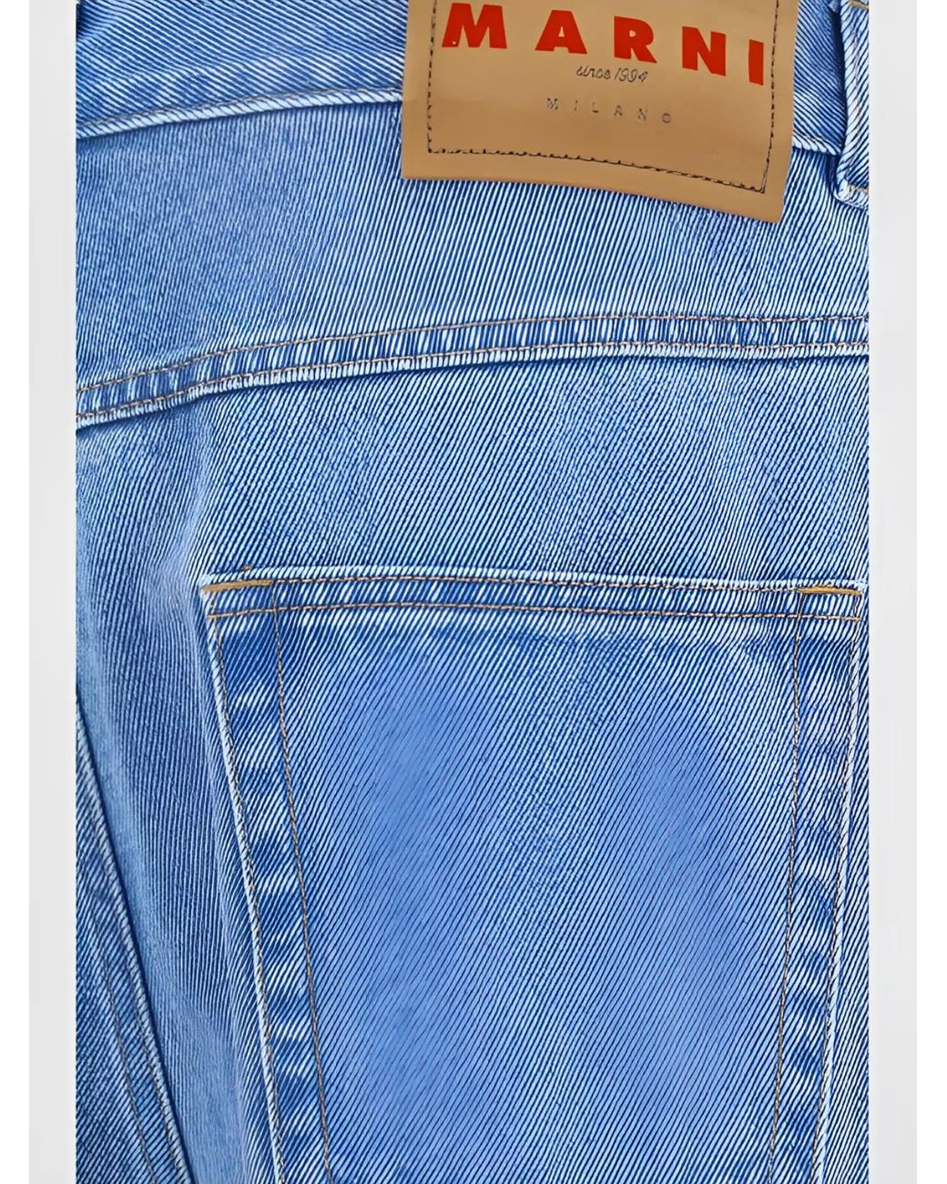Marni Blue Denim Straight-Leg Jeans for men