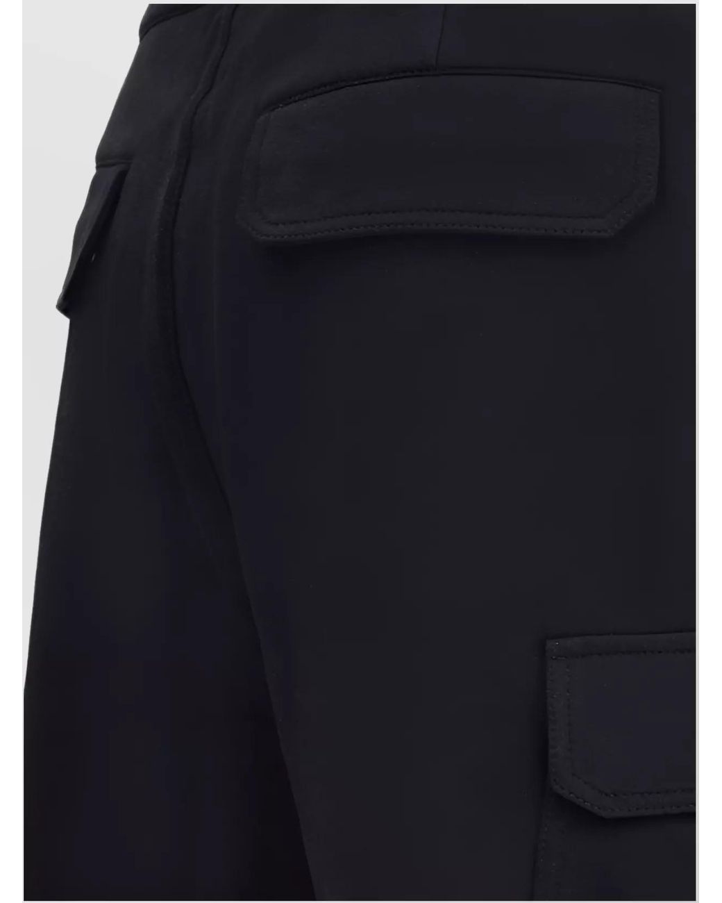 Brunello Cucinelli Blue Cashmere Blend Cargo Bermuda Shorts for men
