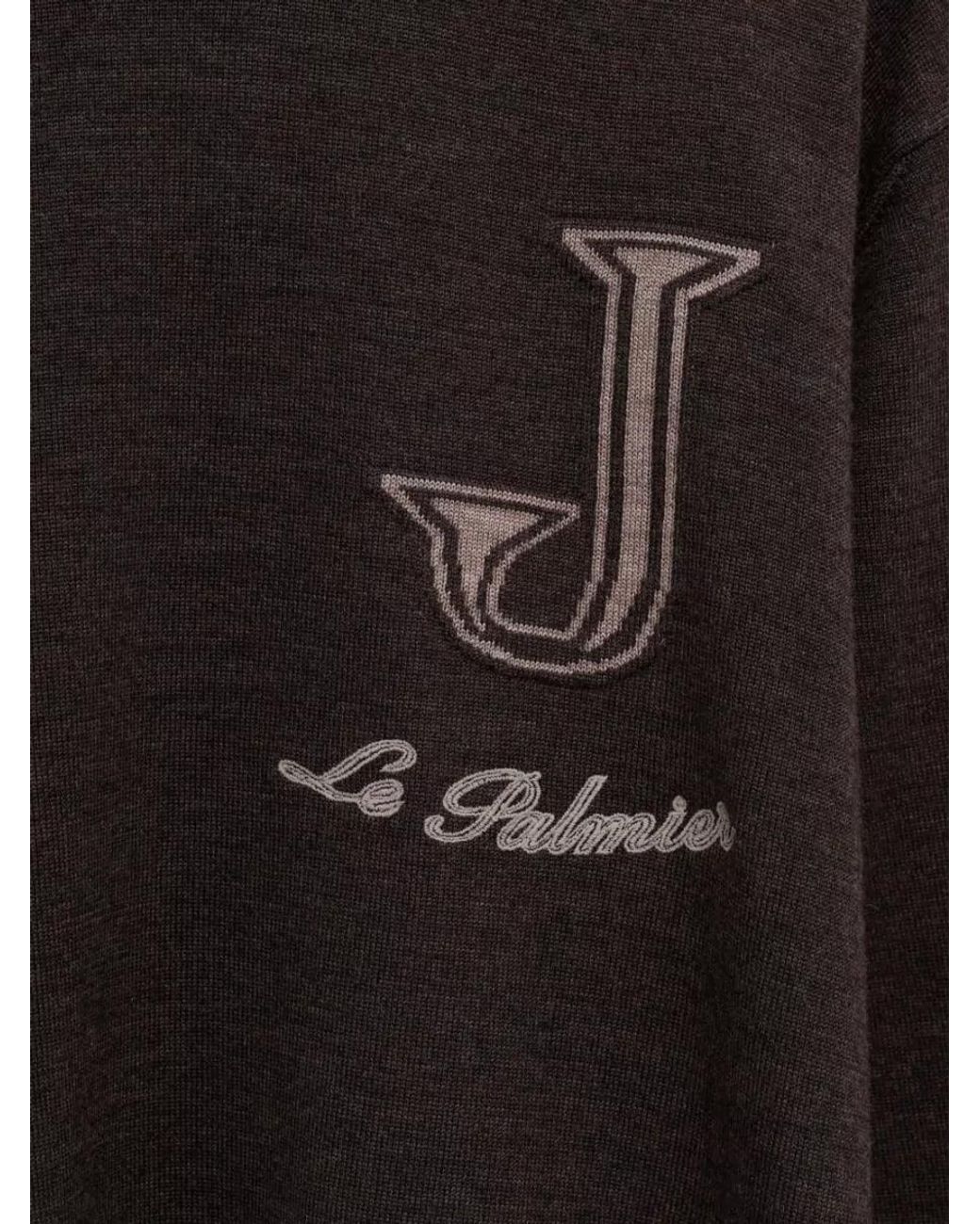 Jacquemus Black Merino Wool Crewneck T-Shirt for men