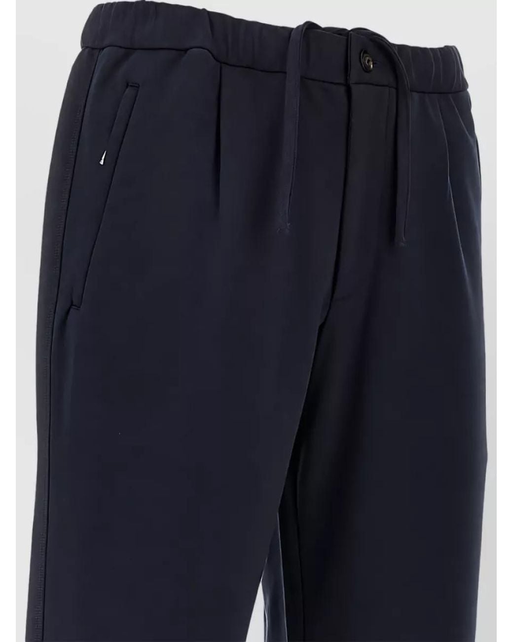 Emporio Armani Blue Straight-Leg Trousers for men