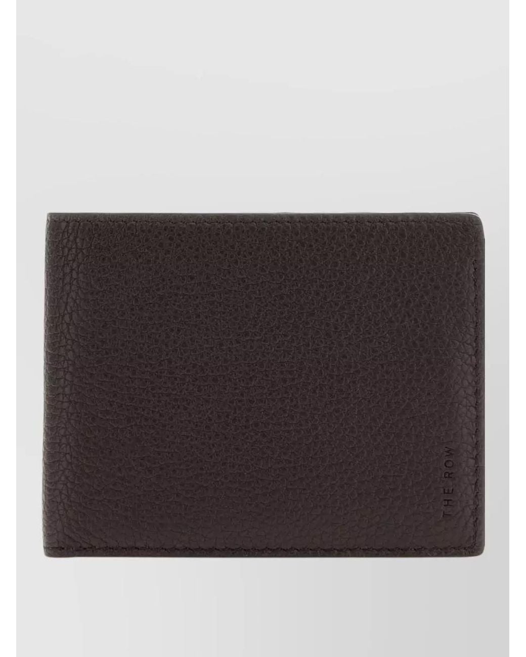The Row Black Leather Wallet for men