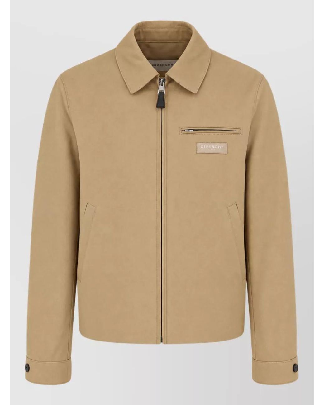 Givenchy Natural Cotton Single Breasted Coat for men