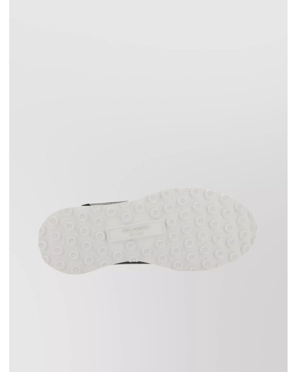 Thom Browne Gray Leather Panelled Low-Top Sneakers for men