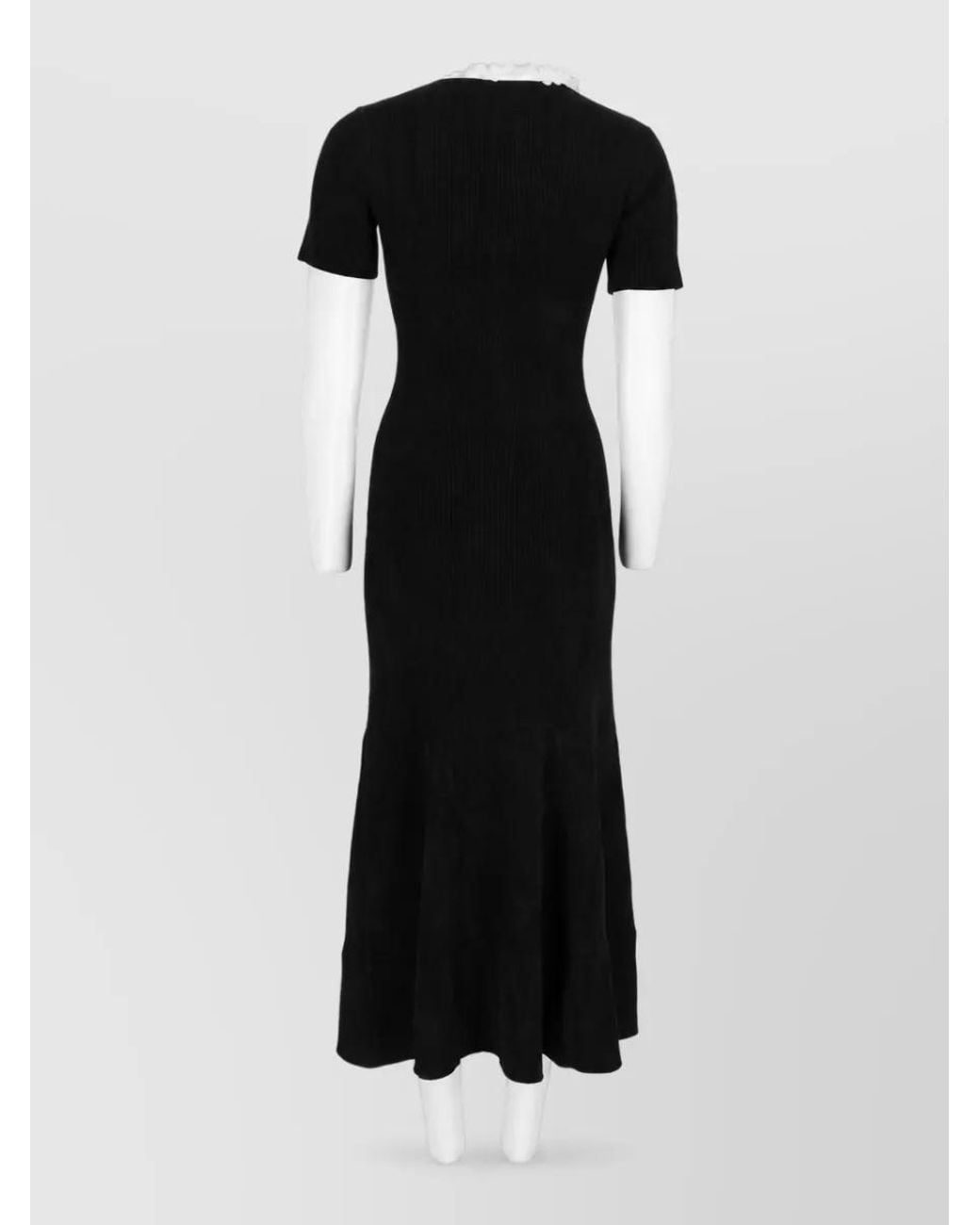 Self-Portrait Black Midi Dress
