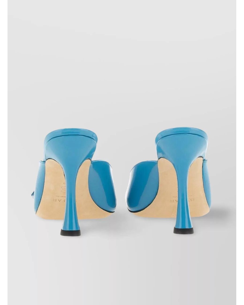 By Far Blue Patent Leather Sandals