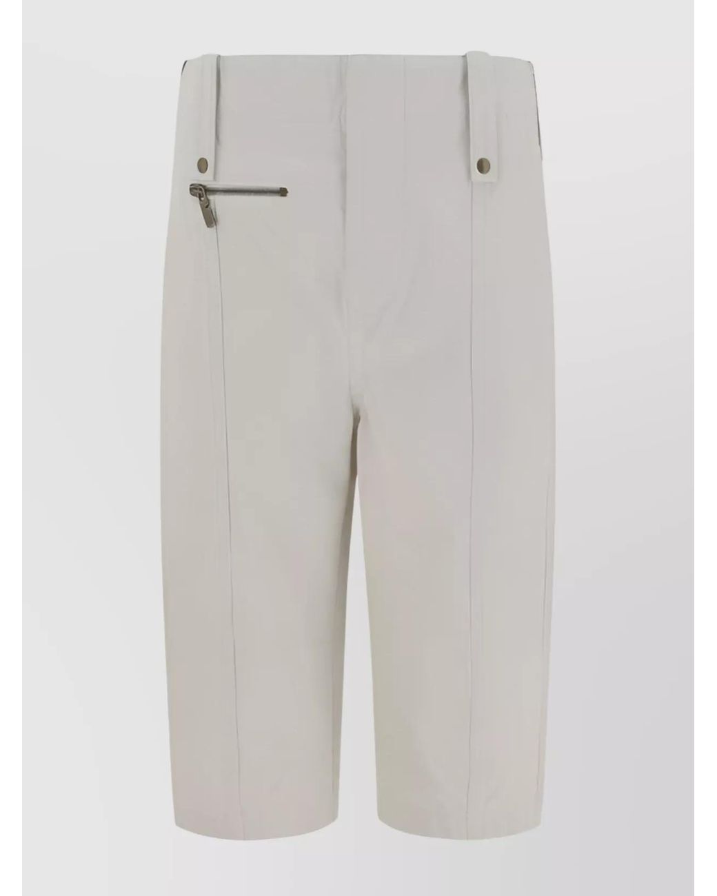 Burberry Gray Cotton Cropped Trousers