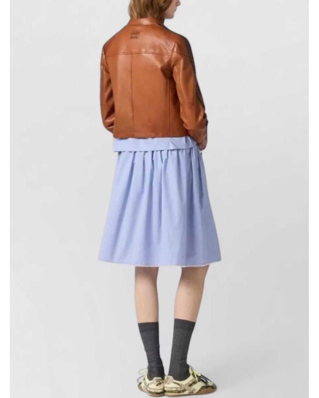 Miu Miu Brown Leather Jacket