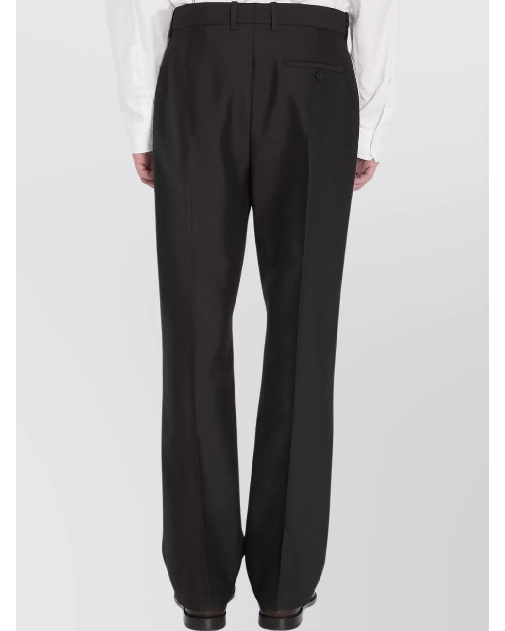 Loewe Black Tailored Wool And Silk Trousers for men