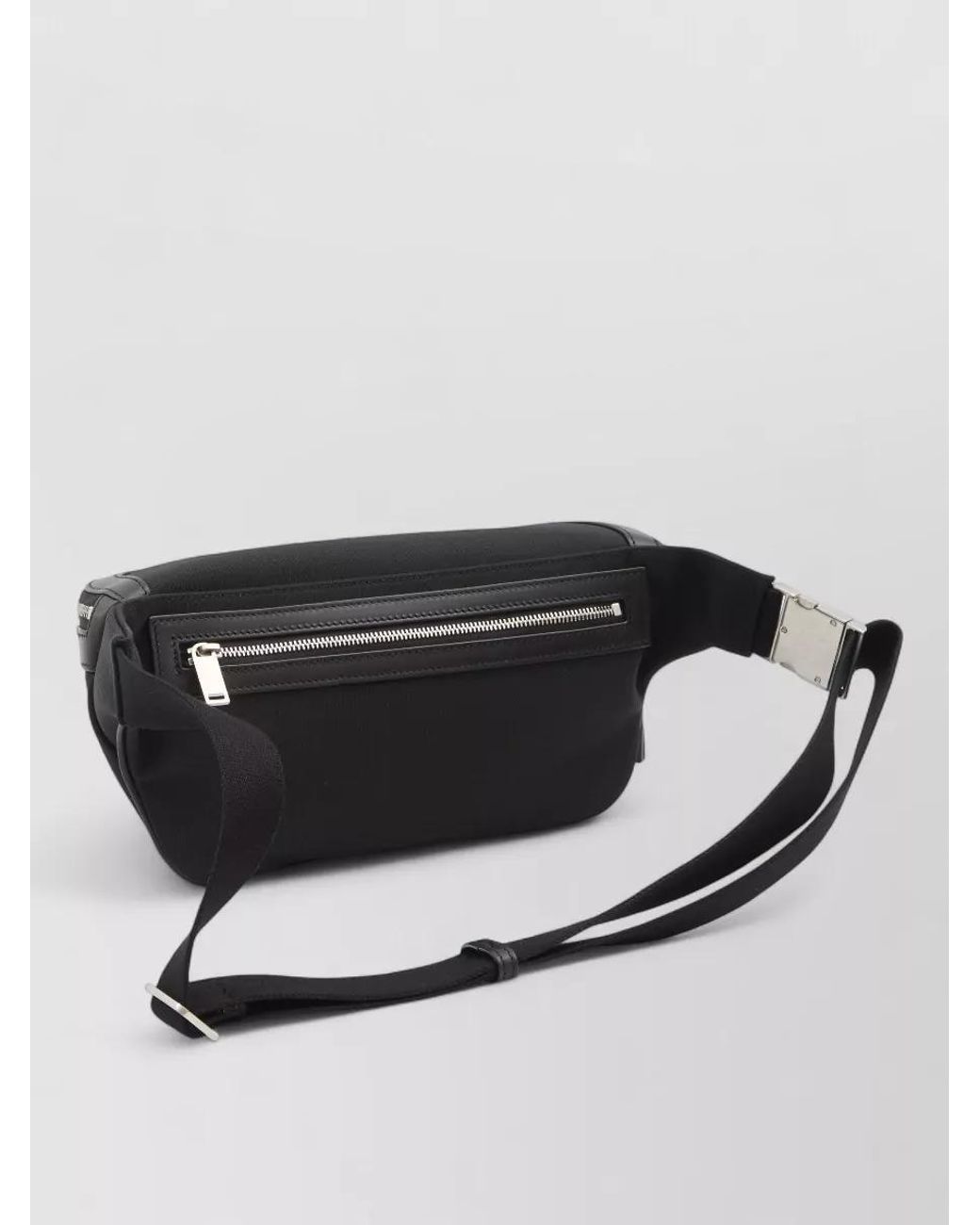 Saint Laurent Black Canvas Belt Bag for men