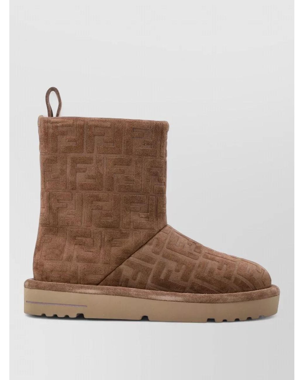 Fendi Brown Leather Ankle Boots