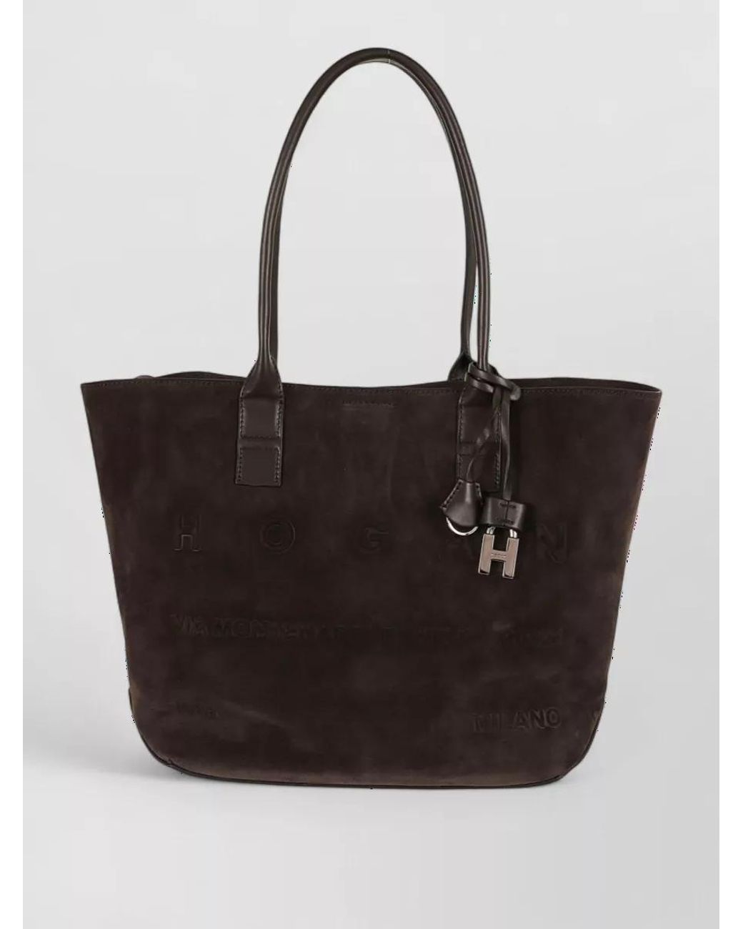 Hogan Black Leather Shoulder Bag