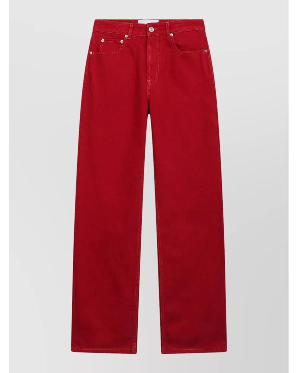 AMI Red Denim Jeans