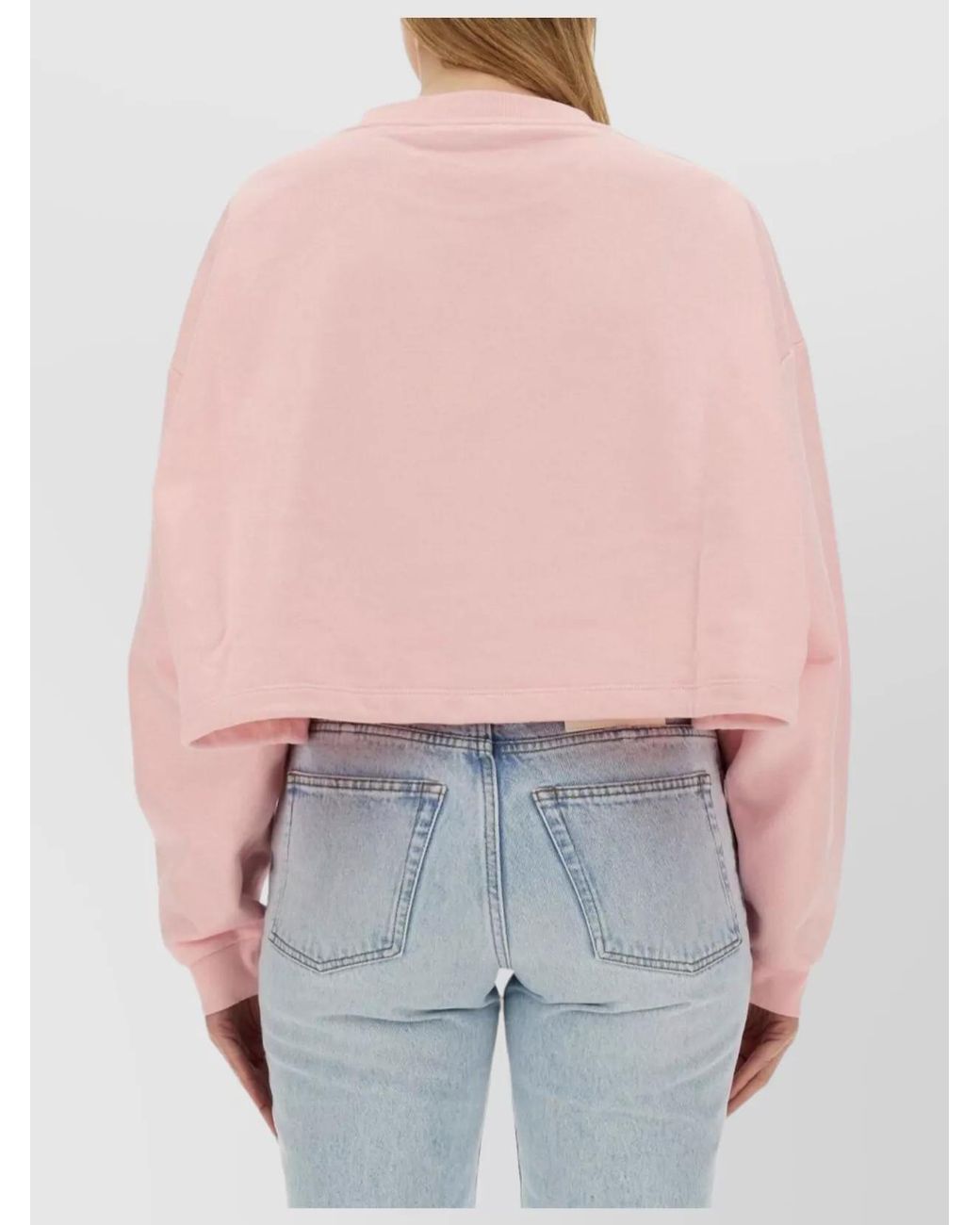 Marni Pink Cotton Regular-Fit Logo Sweatshirt