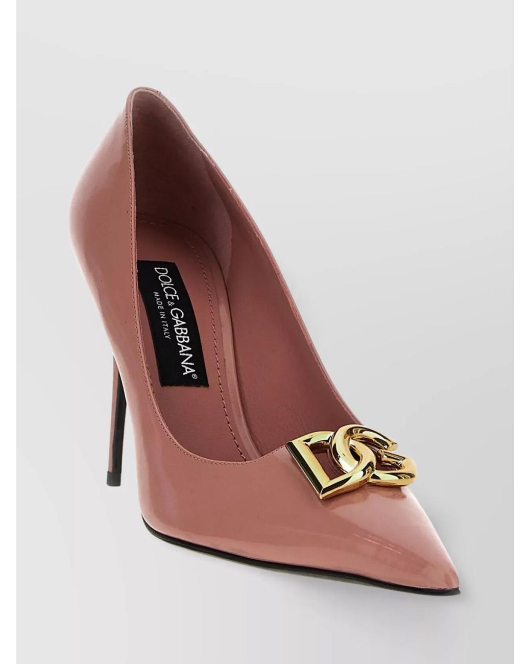 Dolce & Gabbana Pink Leather Lollo Pumps