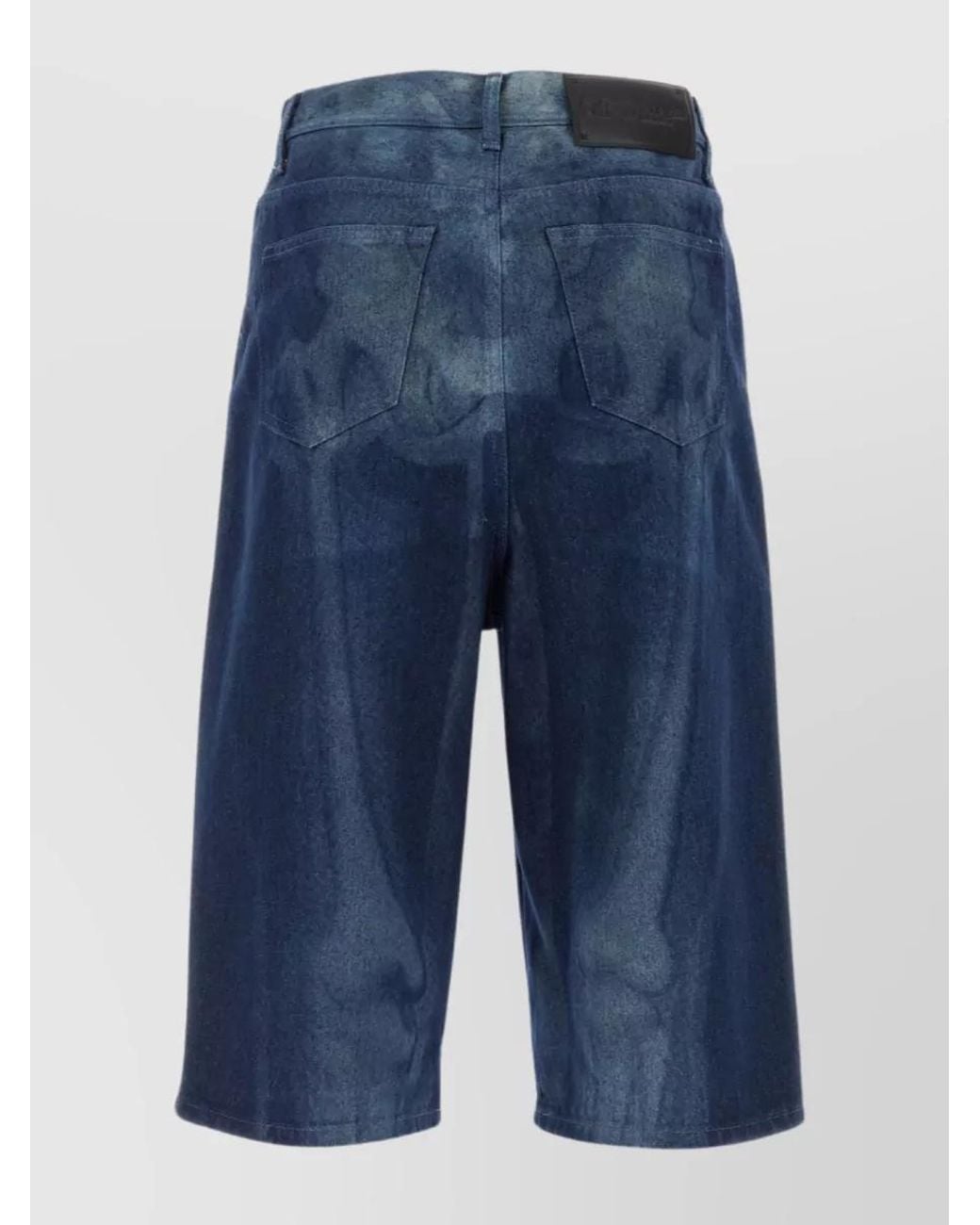 Off-White c/o Virgil Abloh Blue Denim Straight-Leg Bermuda Shorts for men