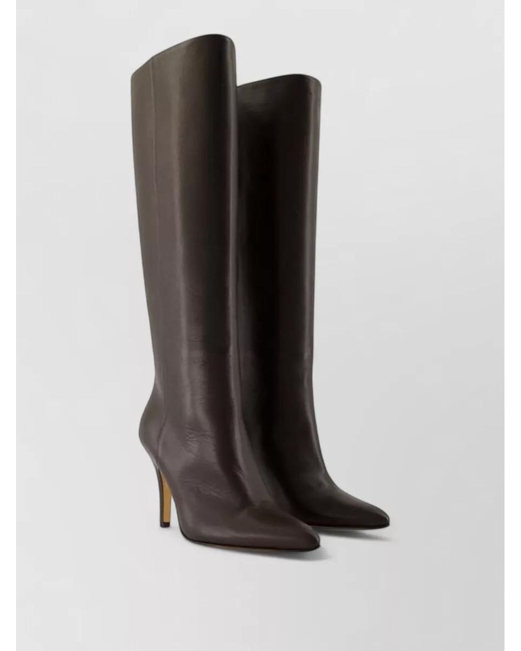 MM6 by Maison Margiela Black Leather Knee-High Boots