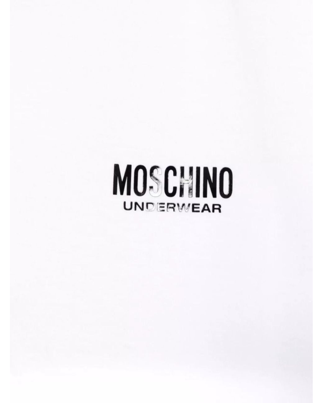 Moschino White Cotton Crew Neck Short-Sleeve T-Shirt for men