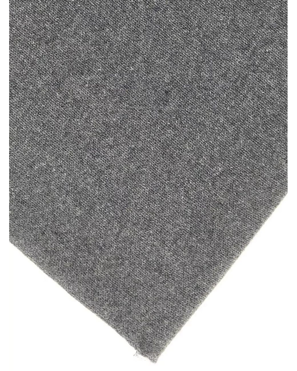 Nude Gray Cashmere Knitted Scarf