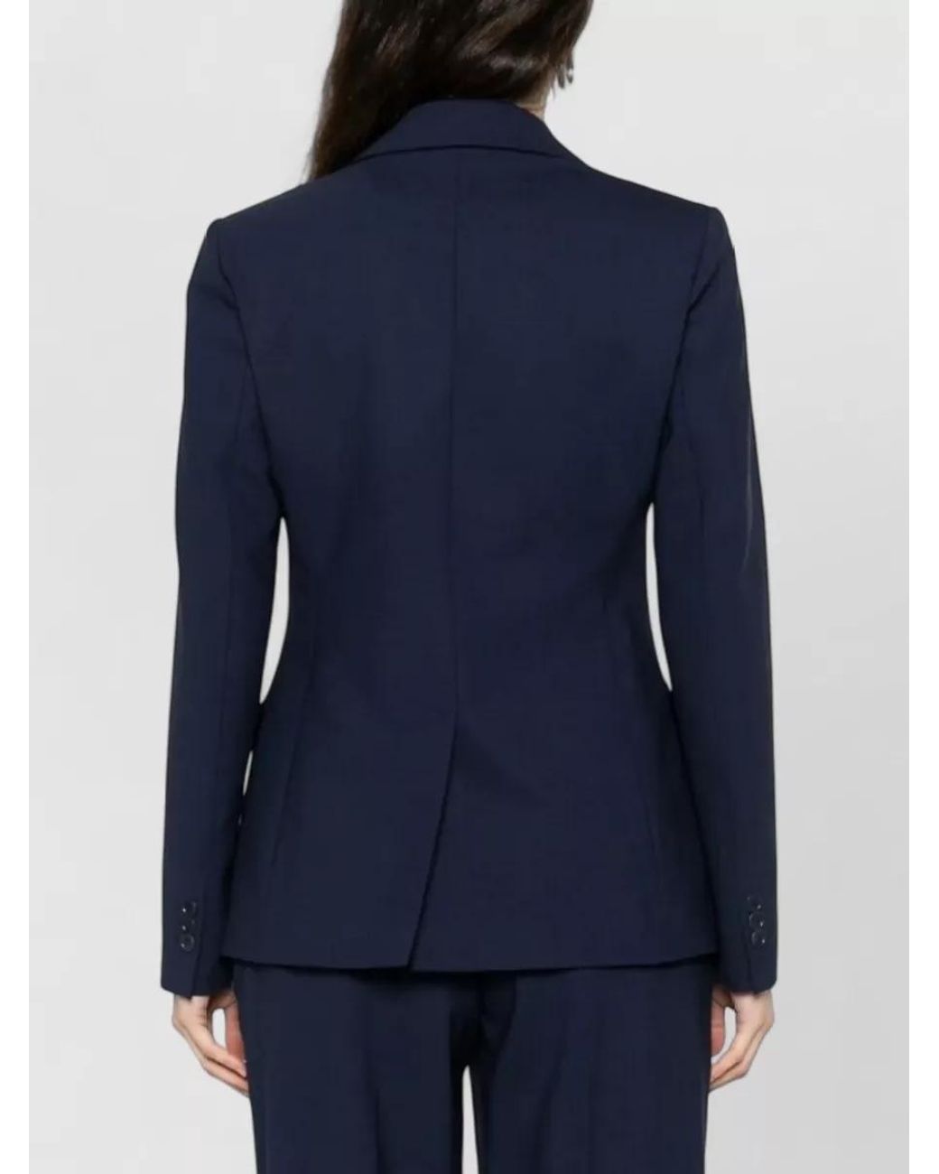P.A.R.O.S.H. Blue Virgin Wool Suit Jacket