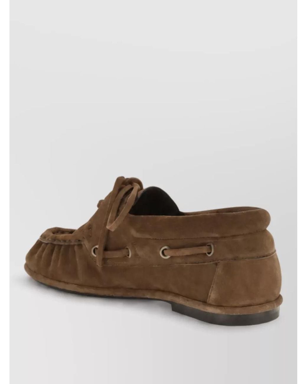 Saint Laurent Brown Suede Leather Mules