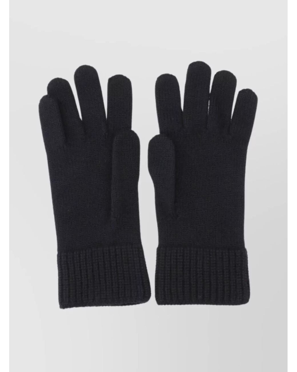 Maison Margiela Black Wool Gloves for men