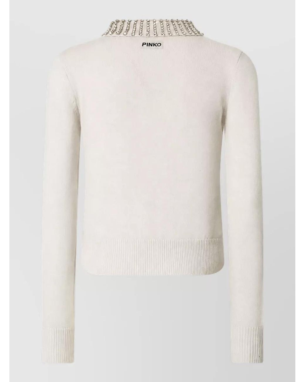 Pinko Natural Cashmere Wool Cardigan