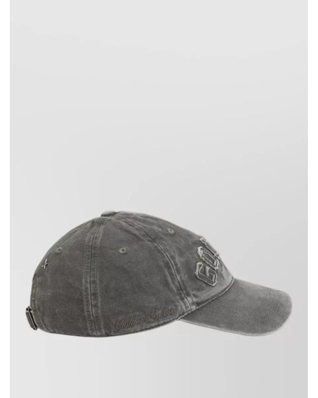 Golden Goose Deluxe Brand Gray Cotton Logo Baseball Cap