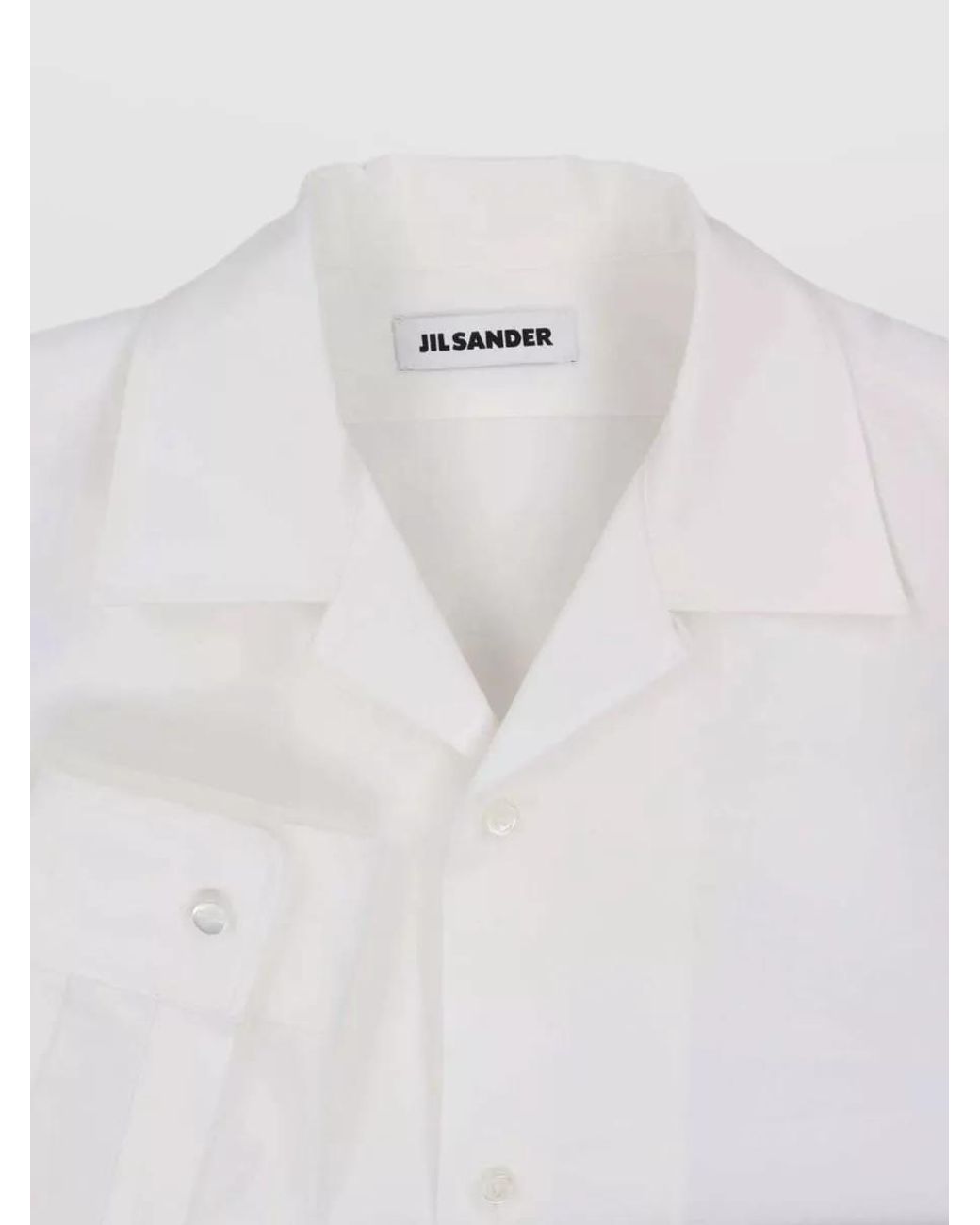 Jil Sander White Cotton Shirt for men