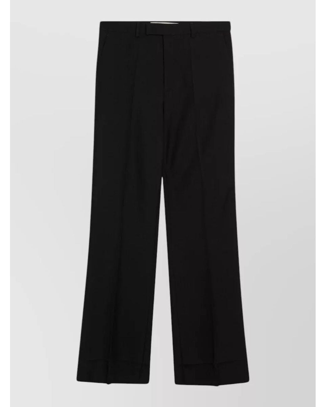 Valentino Black Wool Blend Tailored Trousers for men